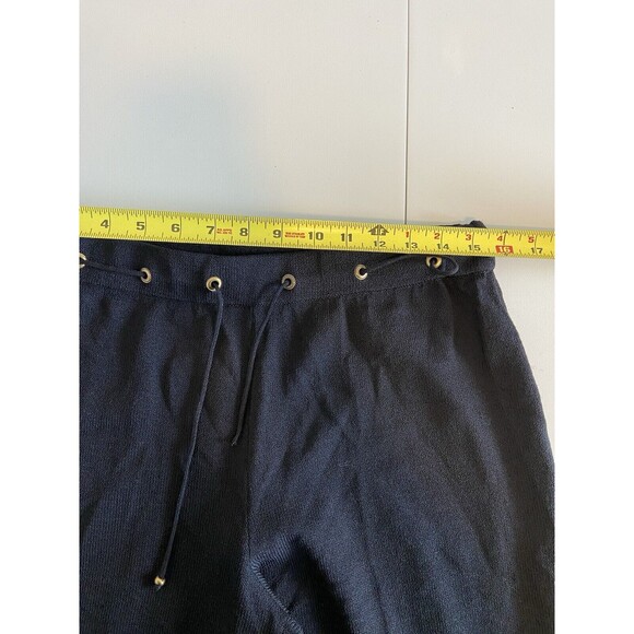St John Sport Capri Pants Medium Santana Knit Fashion Fit Pull On drawstring - Picture 10 of 10